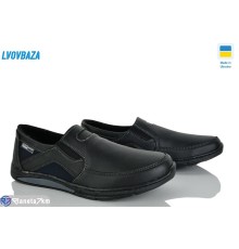 Туфлі чоловічі на весну/осінь (8 пар р.40-45) чорний  "LEOBAZA"
