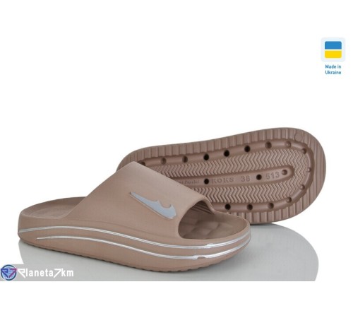 Шлепки жіночі на літо (8 пар р.37-40) коричневий  "LEO"