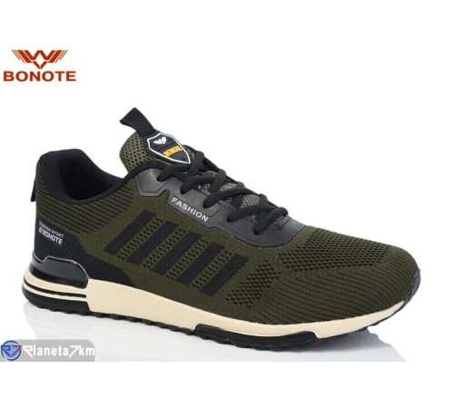 Кросівки чоловічі на весну/осінь (8 пар р.41-46) зелений  "Bonote"