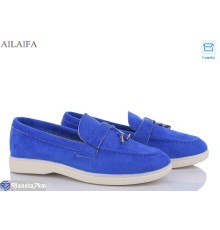 Туфлі жіночі на весну/осінь (8 пар р.36-41) синій  "Latifa"