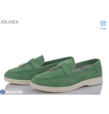 Туфлі жіночі на весну/осінь (8 пар р.36-41) зелений  "Latifa"