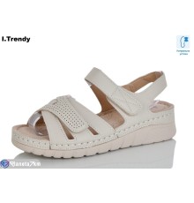 Босоніжки жіночі на літо (8 пар р.37-42) бежевий  "Trendy"