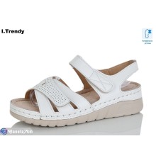 Босоніжки жіночі на літо (8 пар р.37-42) білий  "Trendy"