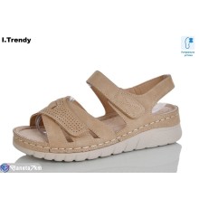 Босоніжки жіночі на літо (8 пар р.37-42) коричневий  "Trendy"