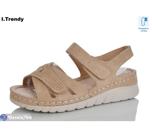 Босоніжки жіночі на літо (8 пар р.37-42) коричневий  "Trendy"