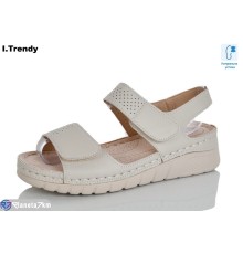 Босоніжки жіночі на літо (8 пар р.37-42) бежевий  "Trendy"