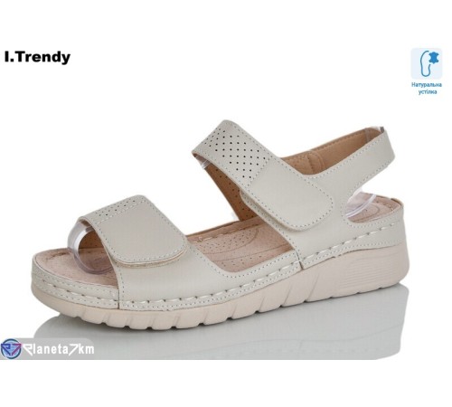 Босоніжки жіночі на літо (8 пар р.37-42) бежевий  "Trendy"