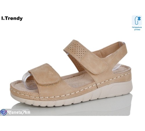 Босоніжки жіночі на літо (8 пар р.37-42) коричневий  "Trendy"