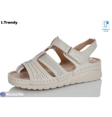 Босоніжки жіночі на літо (8 пар р.37-42) бежевий  "Trendy"