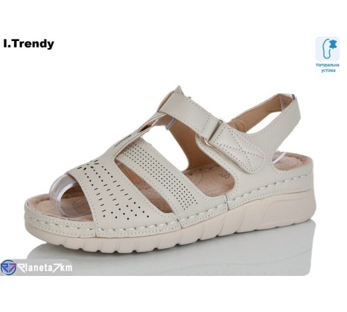 Босоніжки жіночі на літо (8 пар р.37-42) бежевий  "Trendy"