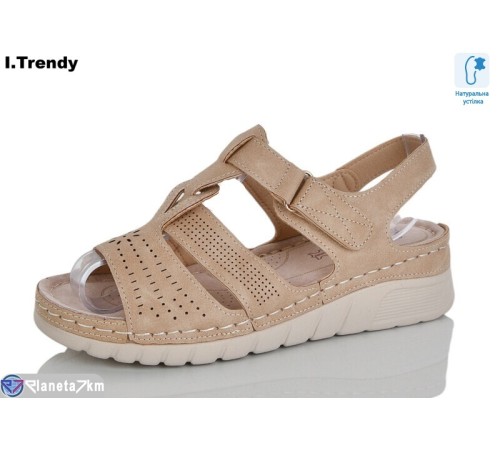 Босоніжки жіночі на літо (8 пар р.37-42) коричневий  "Trendy"