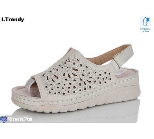 Босоніжки жіночі на літо (8 пар р.37-42) бежевий  "Trendy"