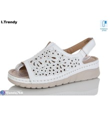 Босоніжки жіночі на літо (8 пар р.37-42) білий  "Trendy"