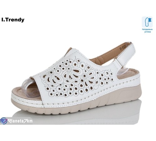 Босоніжки жіночі на літо (8 пар р.37-42) білий  "Trendy"