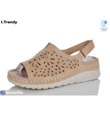 Босоніжки жіночі на літо (8 пар р.37-42) коричневий  "Trendy"