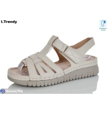 Босоніжки жіночі на літо (8 пар р.37-42) бежевий  "Trendy"