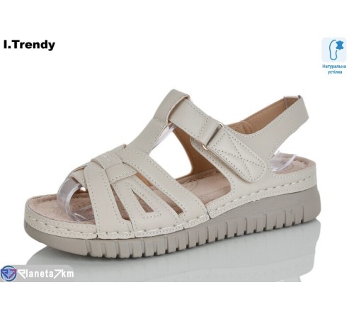 Босоніжки жіночі на літо (8 пар р.37-42) бежевий  "Trendy"