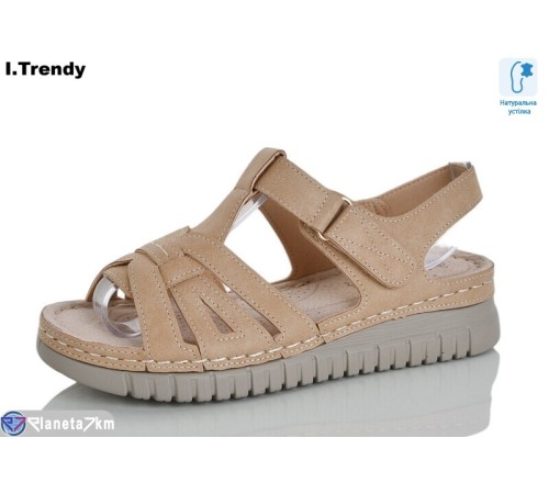 Босоніжки жіночі на літо (8 пар р.37-42) коричневий  "Trendy"