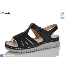 Босоніжки жіночі на літо (8 пар р.37-42) чорний  "Trendy"