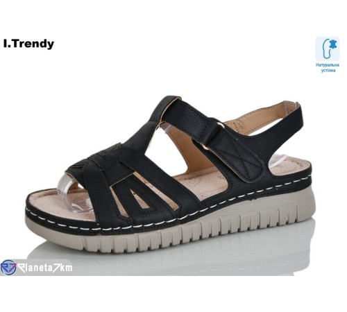 Босоніжки жіночі на літо (8 пар р.37-42) чорний  "Trendy"