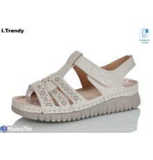 Босоніжки жіночі на літо (8 пар р.37-42) бежевий  "Trendy"