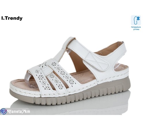 Босоніжки жіночі на літо (8 пар р.37-42) білий  "Trendy"