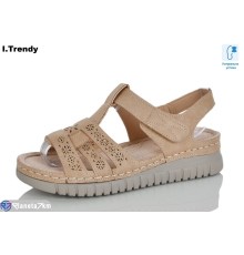 Босоніжки жіночі на літо (8 пар р.37-42) коричневий  "Trendy"