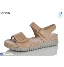 Босоніжки жіночі на літо (8 пар р.37-42) коричневий  "Trendy"