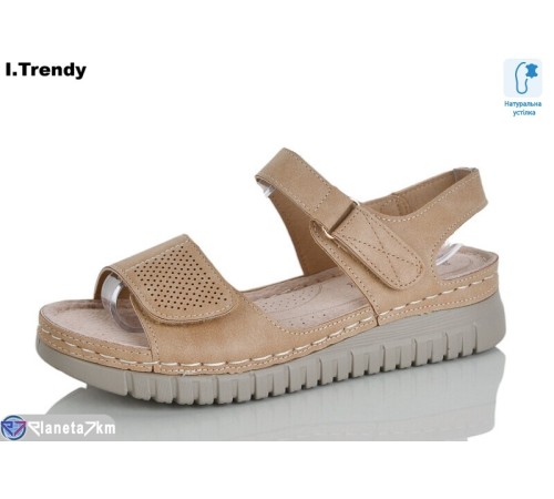 Босоніжки жіночі на літо (8 пар р.37-42) коричневий  "Trendy"