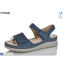 Босоніжки жіночі на літо (8 пар р.37-42) синій  "Trendy"