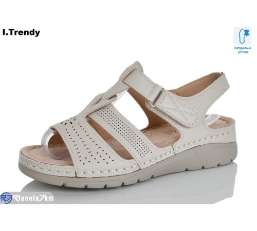 Босоніжки жіночі на літо (8 пар р.37-42) бежевий  "Trendy"