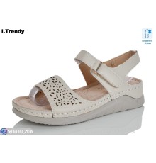 Босоніжки жіночі на літо (8 пар р.37-42) бежевий  "Trendy"