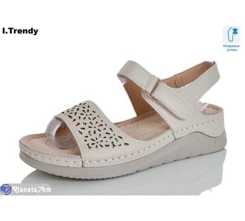 Босоніжки жіночі на літо (8 пар р.37-42) бежевий  "Trendy"