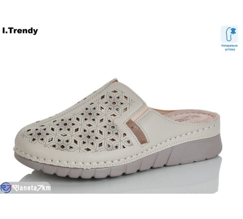 Жіночі сабо на літо (8 пар р.37-42) бежевий  "Trendy"