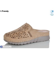 Жіночі сабо на літо (8 пар р.37-42) коричневий  "Trendy"