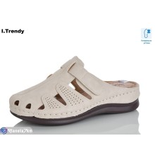 Жіночі сабо на літо (8 пар р.37-42) бежевий  "Trendy"
