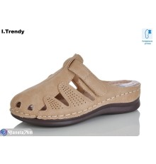 Жіночі сабо на літо (8 пар р.37-42) коричневий  "Trendy"