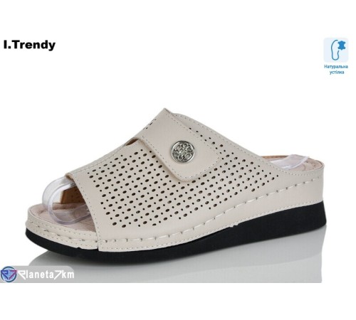 Шлепки жіночі на літо (8 пар р.37-42) бежевий  "Trendy"