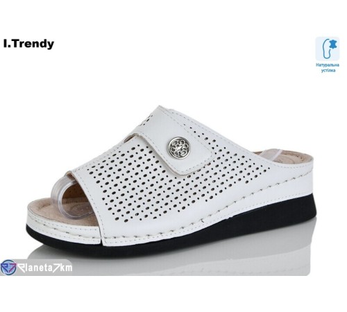 Шлепки жіночі на літо (8 пар р.37-42) білий  "Trendy"