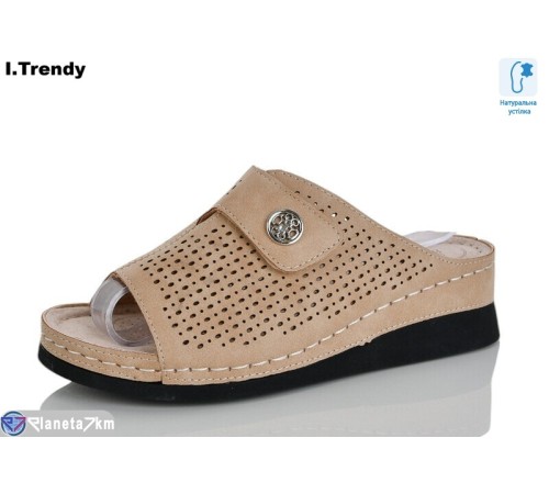 Шлепки жіночі на літо (8 пар р.37-42) коричневий  "Trendy"