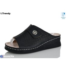 Шлепки жіночі на літо (8 пар р.37-42) чорний  "Trendy"