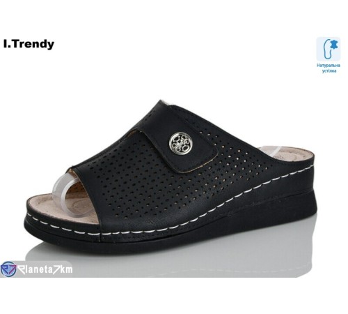 Шлепки жіночі на літо (8 пар р.37-42) чорний  "Trendy"