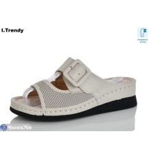 Шлепки жіночі на літо (8 пар р.37-42) бежевий  "Trendy"