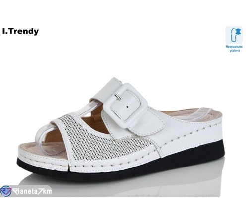 Шлепки жіночі на літо (8 пар р.37-42) білий  "Trendy"