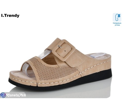 Шлепки жіночі на літо (8 пар р.37-42) коричневий  "Trendy"