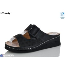 Шлепки жіночі на літо (8 пар р.37-42) чорний  "Trendy"