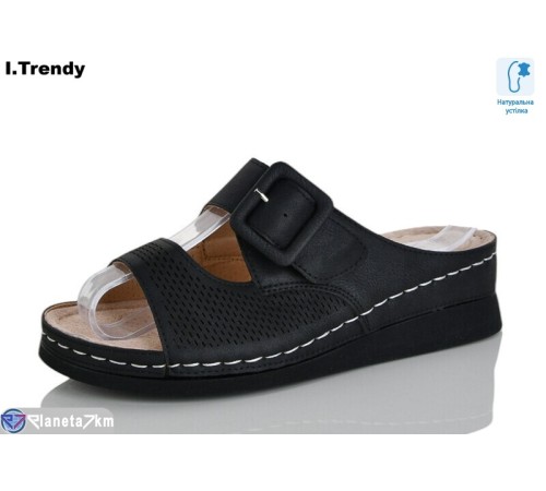 Шлепки жіночі на літо (8 пар р.37-42) чорний  "Trendy"