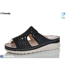 Шлепки жіночі на літо (8 пар р.37-42) чорний  "Trendy"