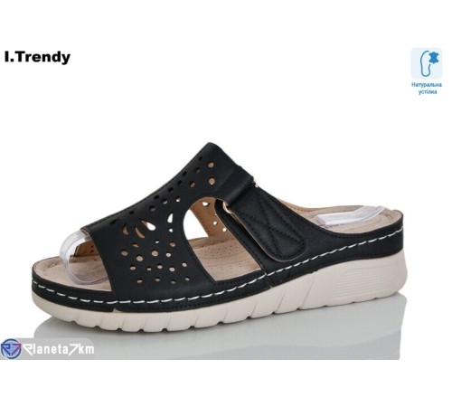 Шлепки жіночі на літо (8 пар р.37-42) чорний  "Trendy"