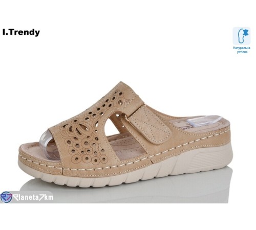 Шлепки жіночі на літо (8 пар р.37-42) коричневий  "Trendy"